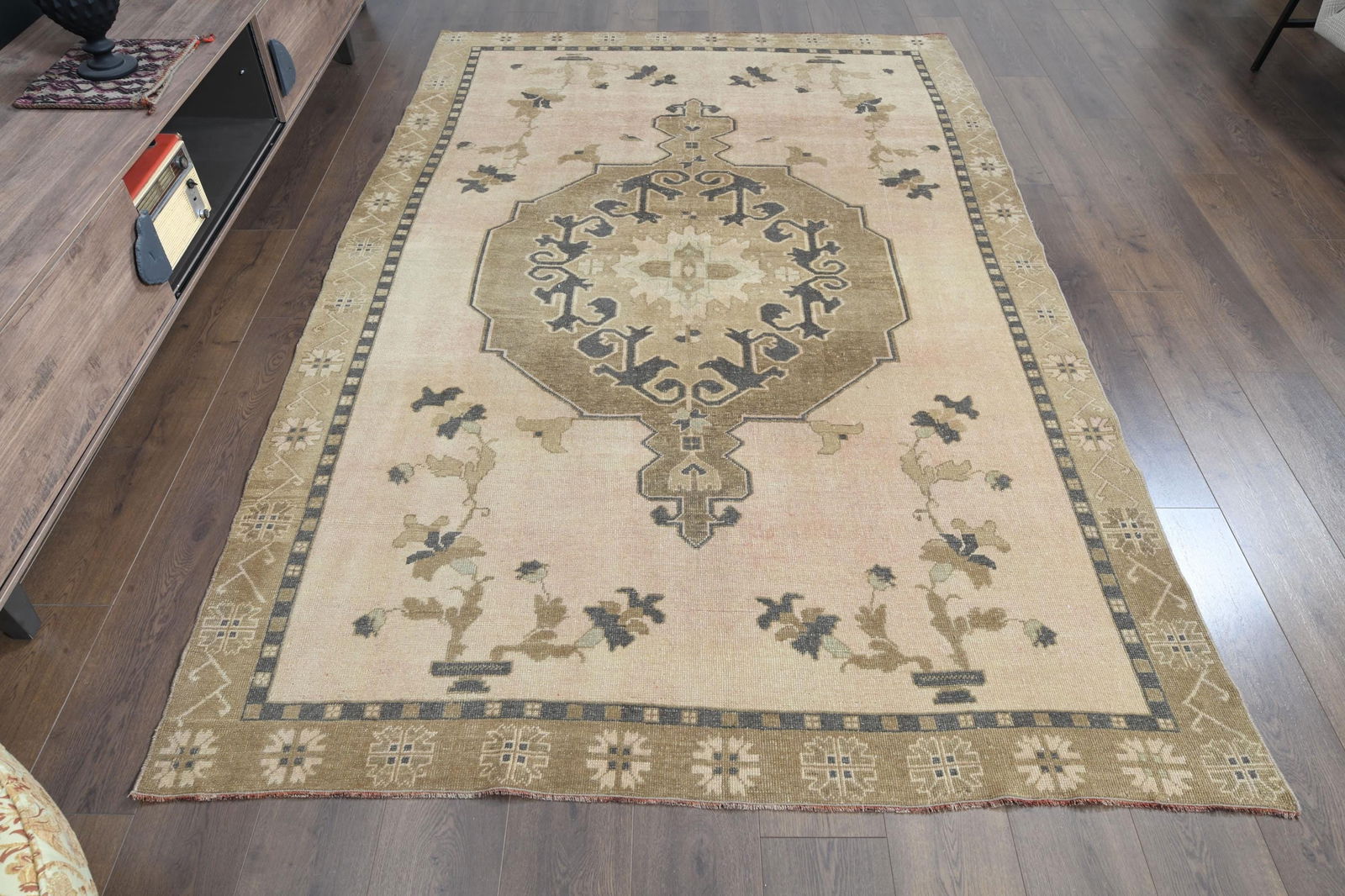 4'7x6'3, YELLOW BLUE OUSHAK - 2