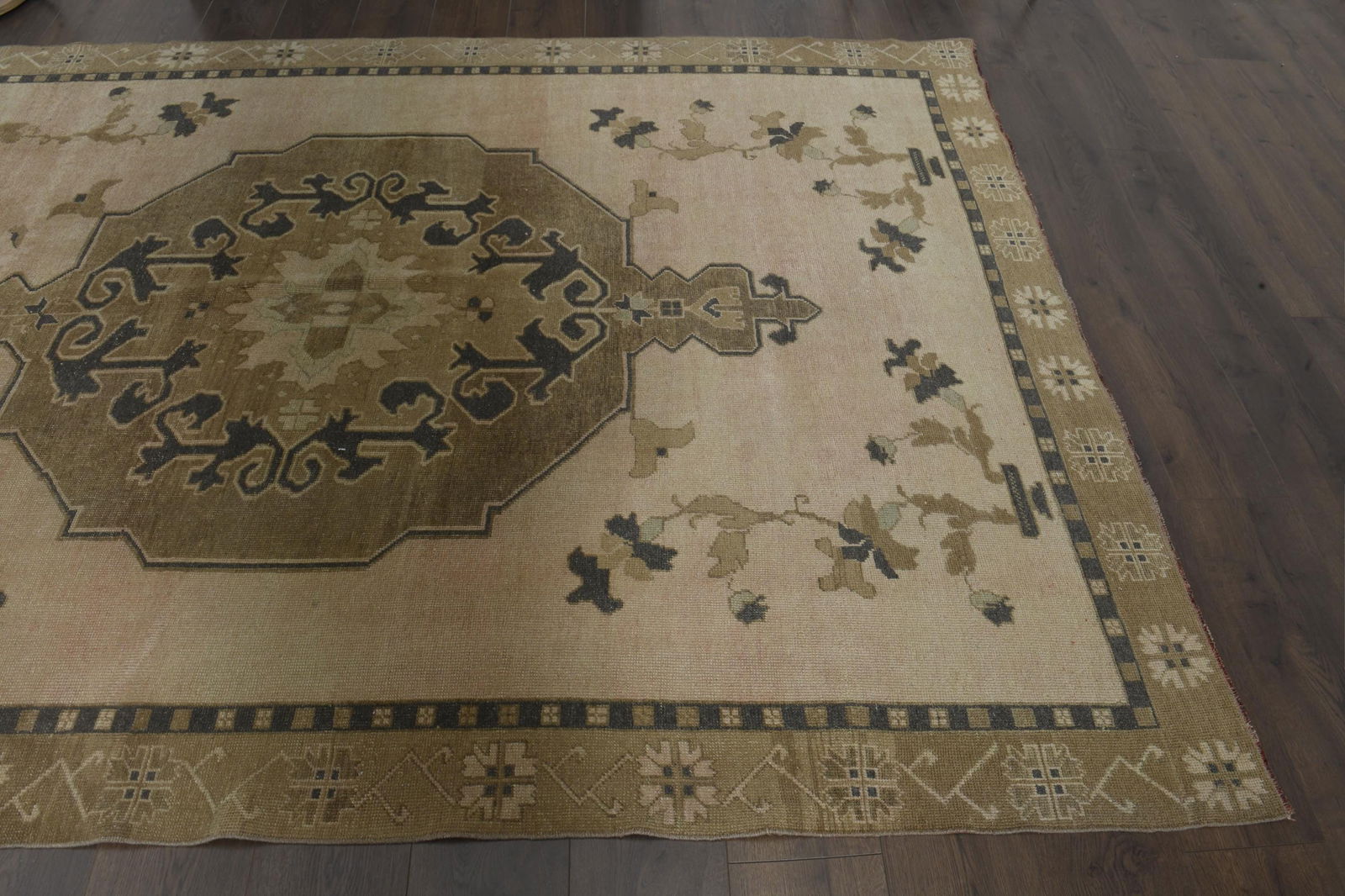6.1x9.3 ft, BROWN TURKISH RUG - 14