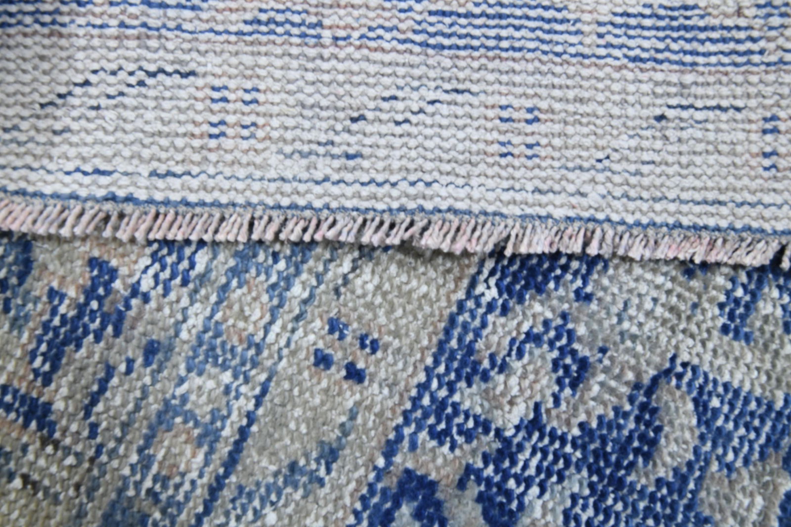 5.4x9.3 ft, FADED PINK RUG, Vintage Turkish Rug - 2