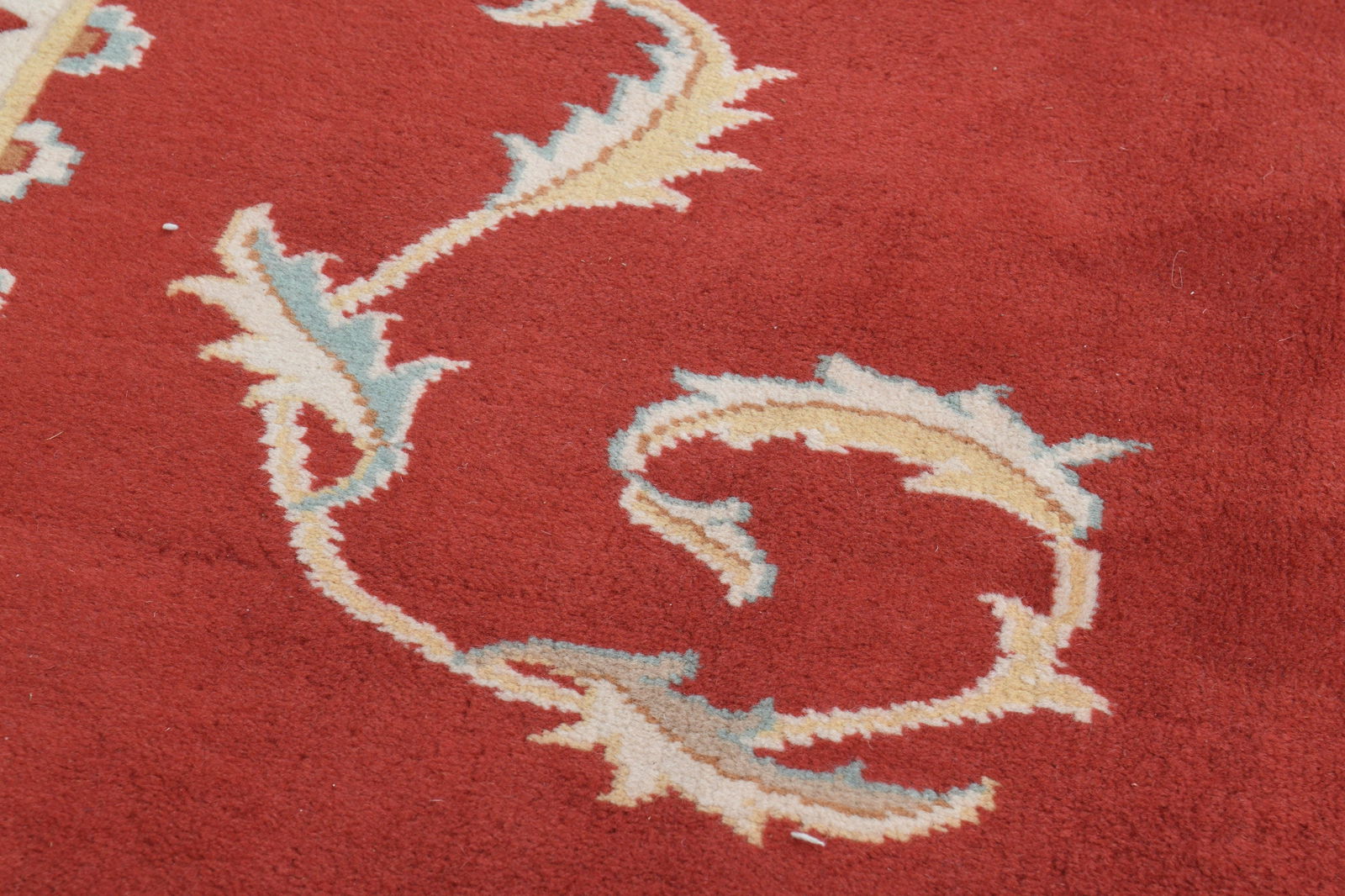 5'8x8 ft, RED BEIGE RUG - 17