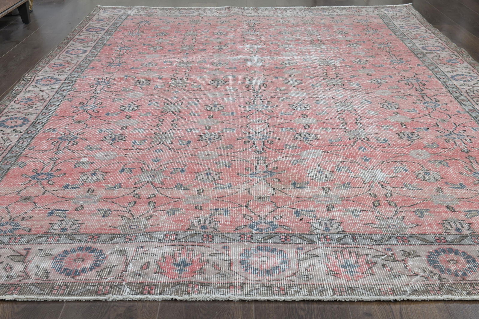 PINK TURKISH Rug, Vintage Rug - 12