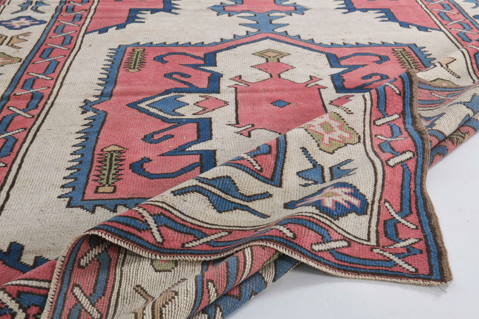 6.3x9 ft, TURKISH Rug, OUSHAK - 17