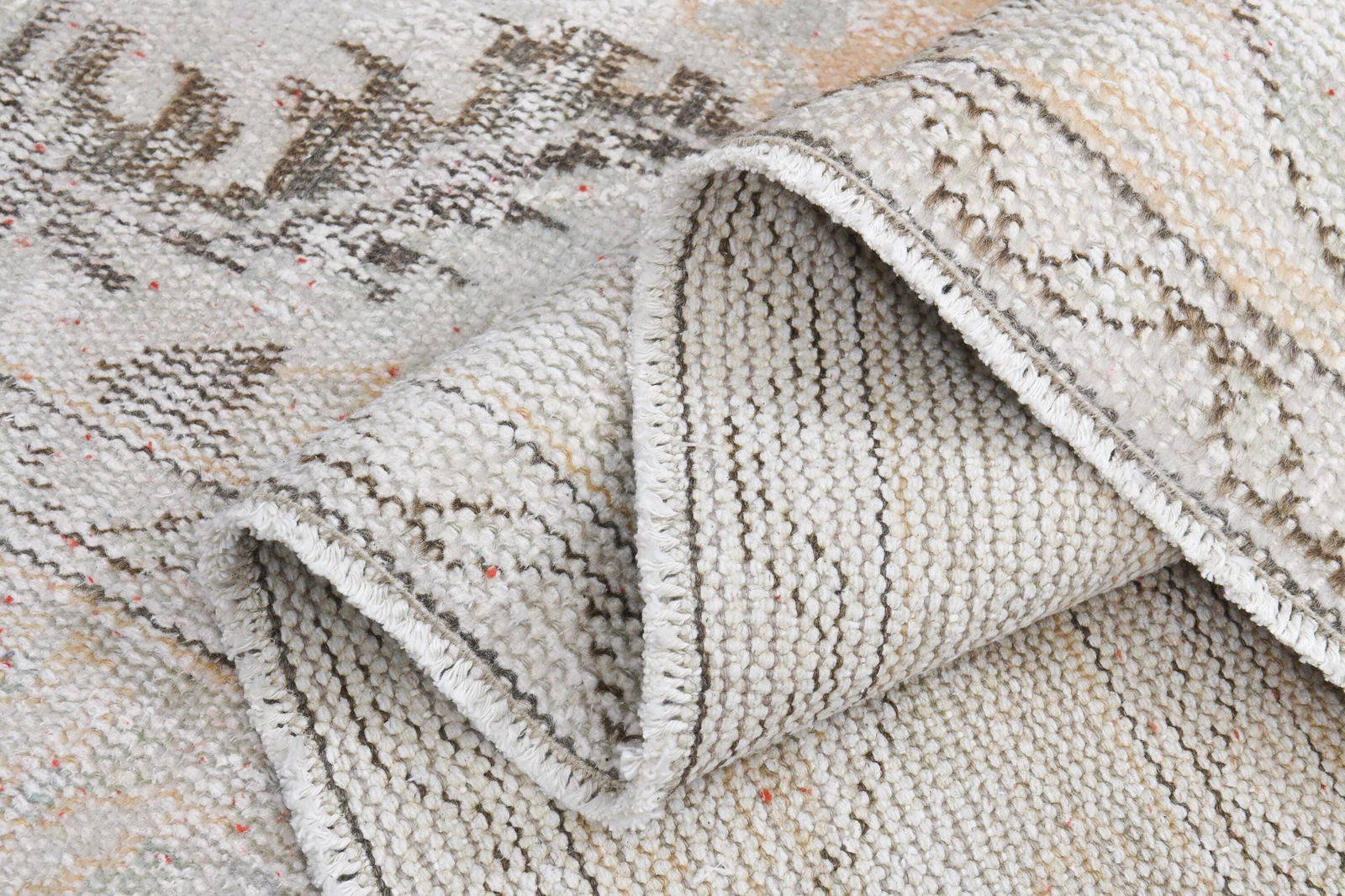 7'1x10'8 ft, VINTAGE AREA RUG: Title: 7'1x10'8 ft, VINTAGE AREA RUG Description: This Turkish one-of-a-kind Vintage Turkish Rug is hand-knotted and handwoven by the most skilled artisans who use pure wool, in muted, natural tones,