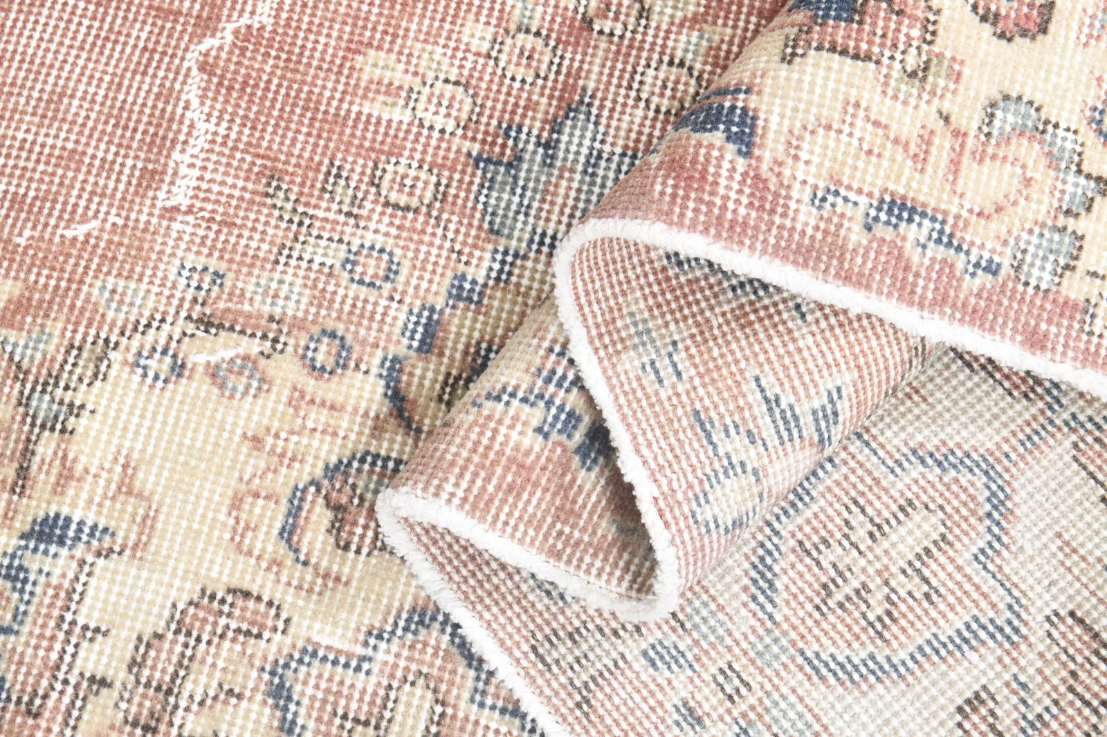 Antique Modern Decor 6’9” x 10’2”: Title: Antique Modern Decor 6’9” x 10’2” Description: This Turkish one-of-a-kind Vintage Turkish Rug is hand-knotted and handwoven by the most skilled artisans who use pure