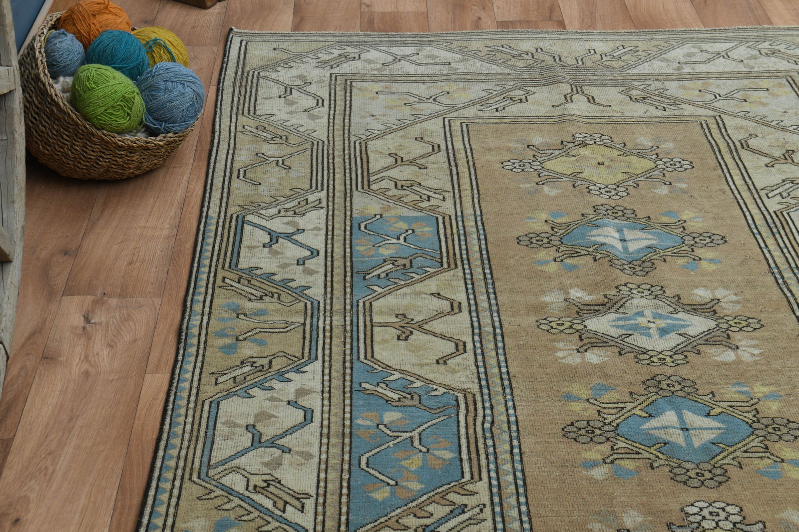 5'1x7'5 ft, GEOMETRİC, OUSHAK RUG - 13