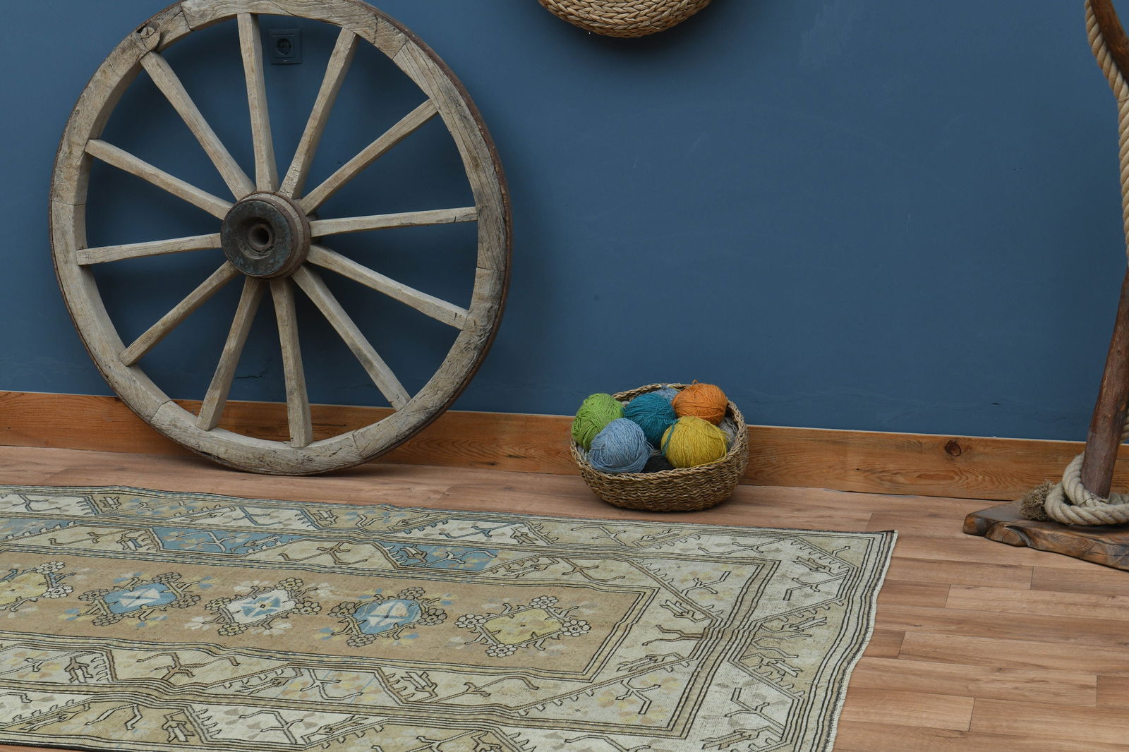 5'1x7'5 ft, GEOMETRİC, OUSHAK RUG - 3