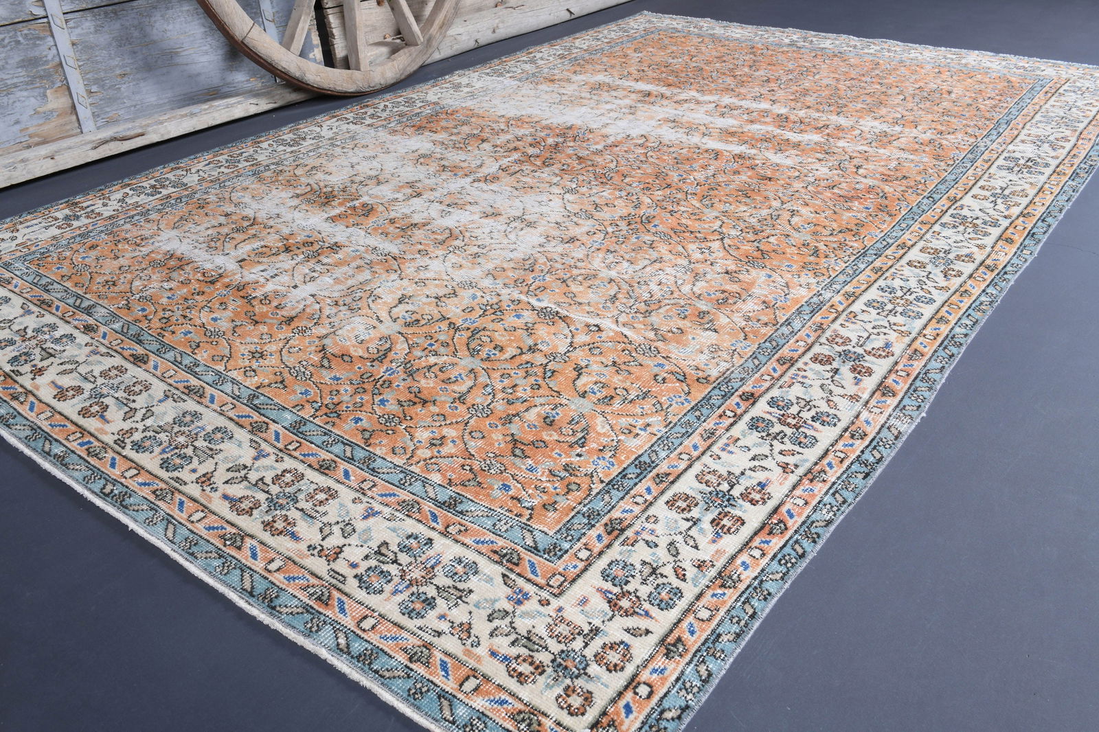 6.3x10 TURKISH Oushak Rug - 11