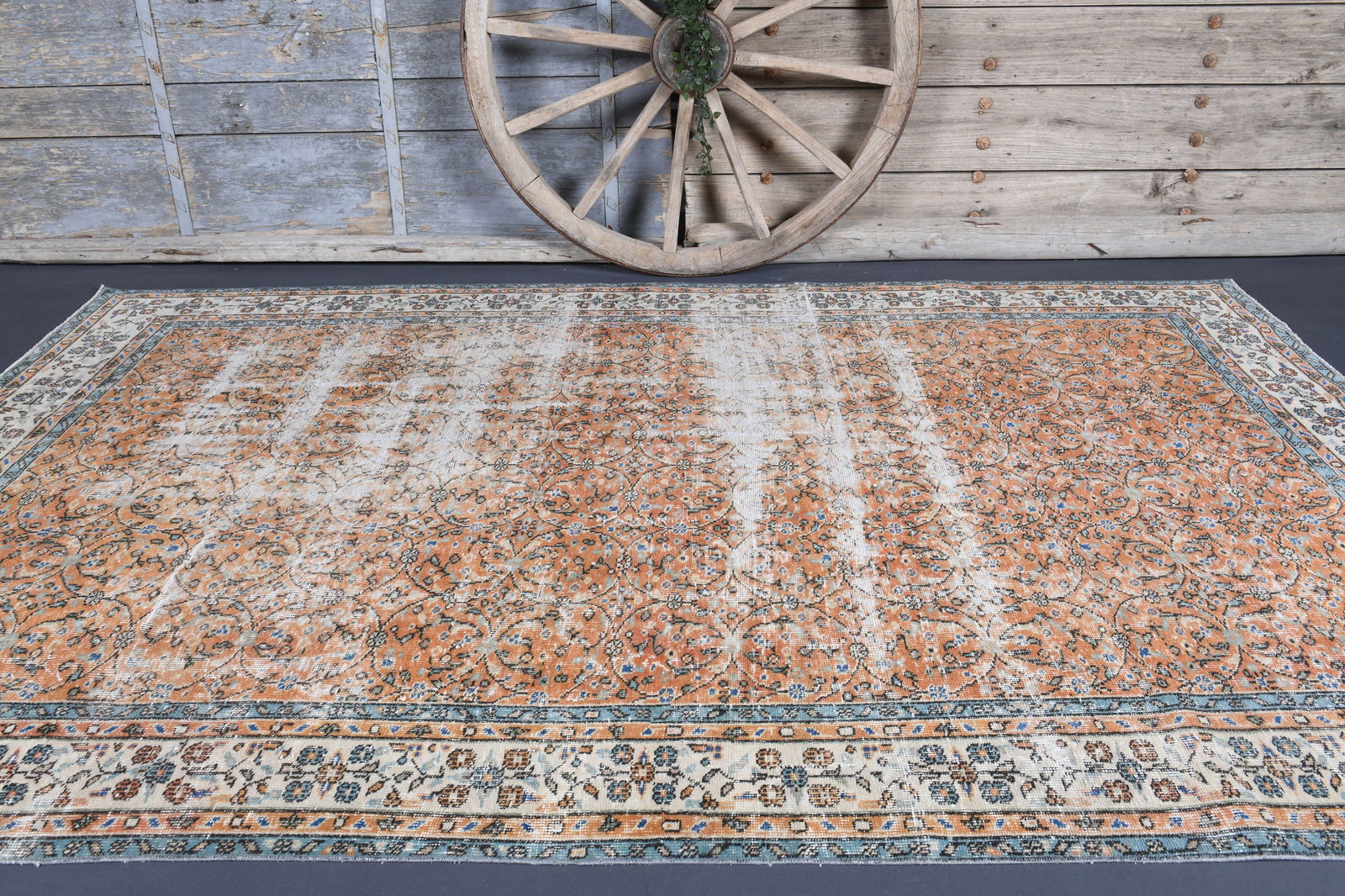 6.3x10 TURKISH Oushak Rug - 12