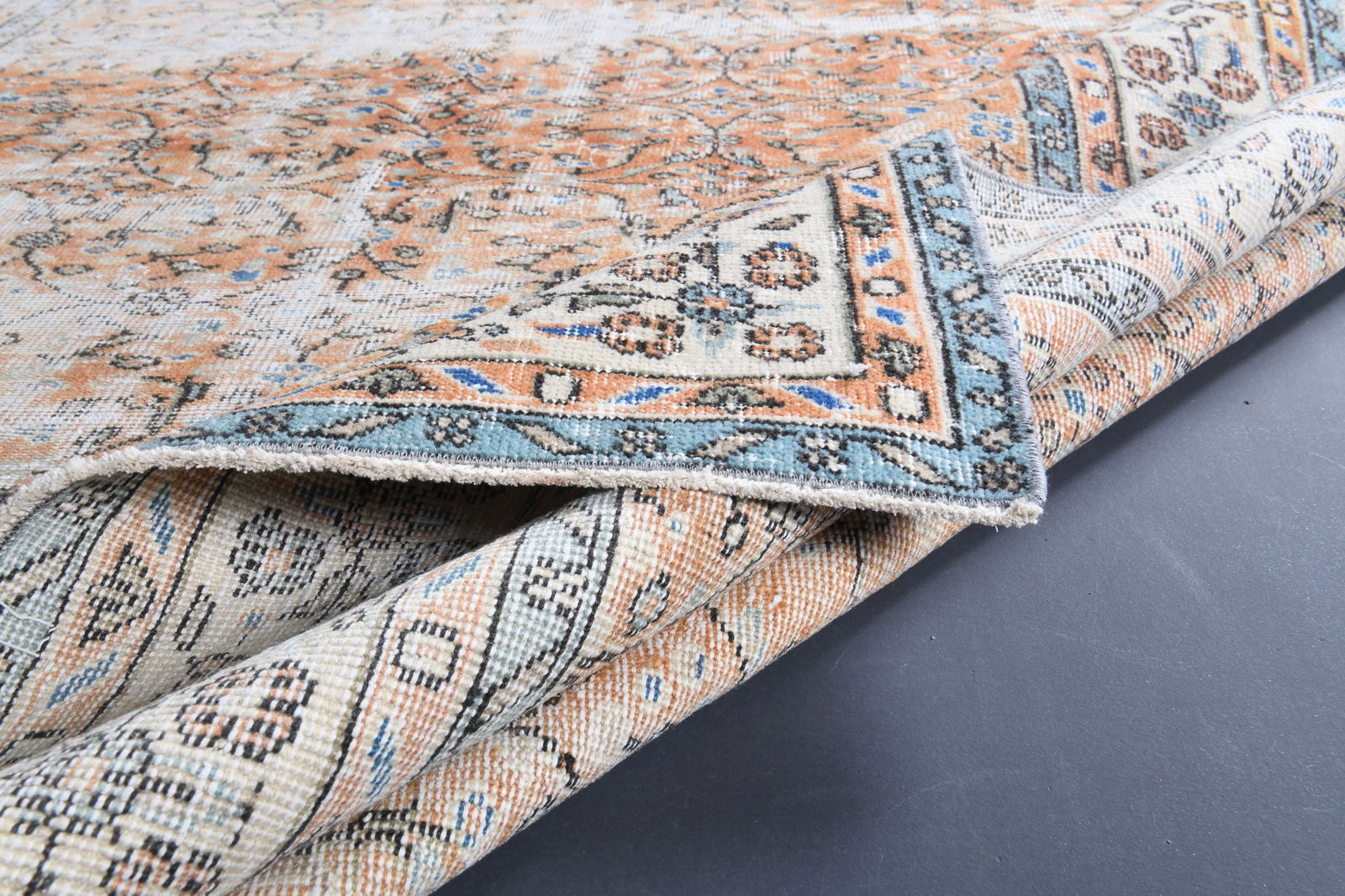 6.3x10 TURKISH Oushak Rug - 9