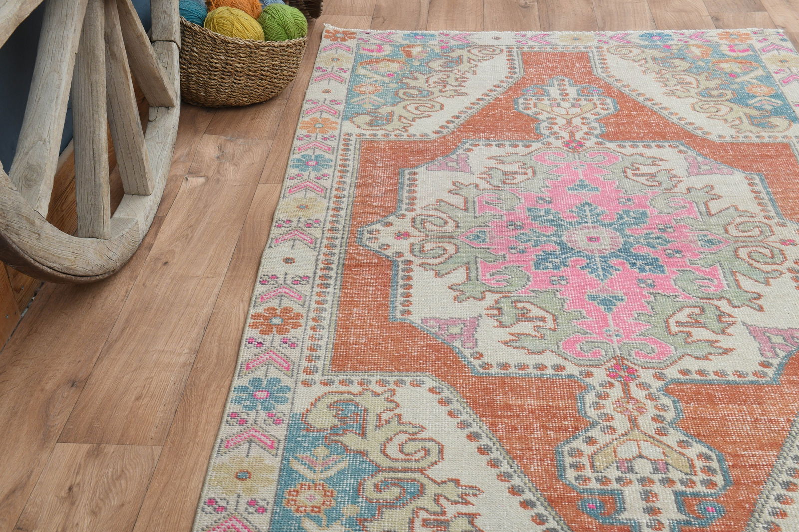 4'8x7 ft, ORIENTAL BOHEMIAN RUG - 8