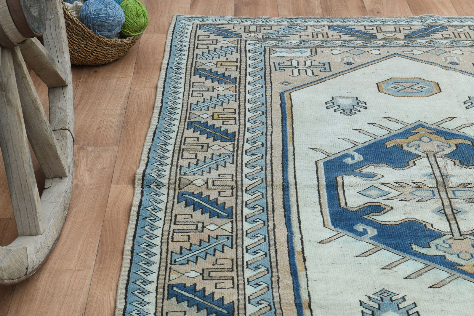 5'3x7'5 ft, ORIENTAL OUSHAK RUG - 15