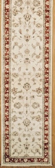 Hand Knotted Peshawar Runner Ivory Red Wool Oriental Area Rug 2'9" x 17'8" - 3