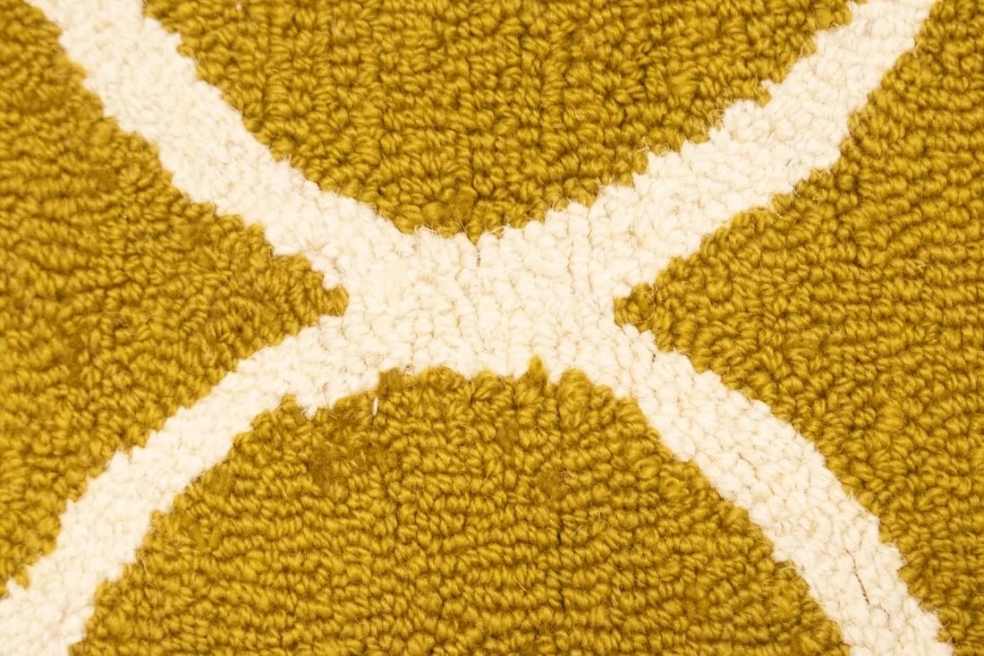 Gold Trellis 5X8 Hand-Tufted Modern Rug - 6