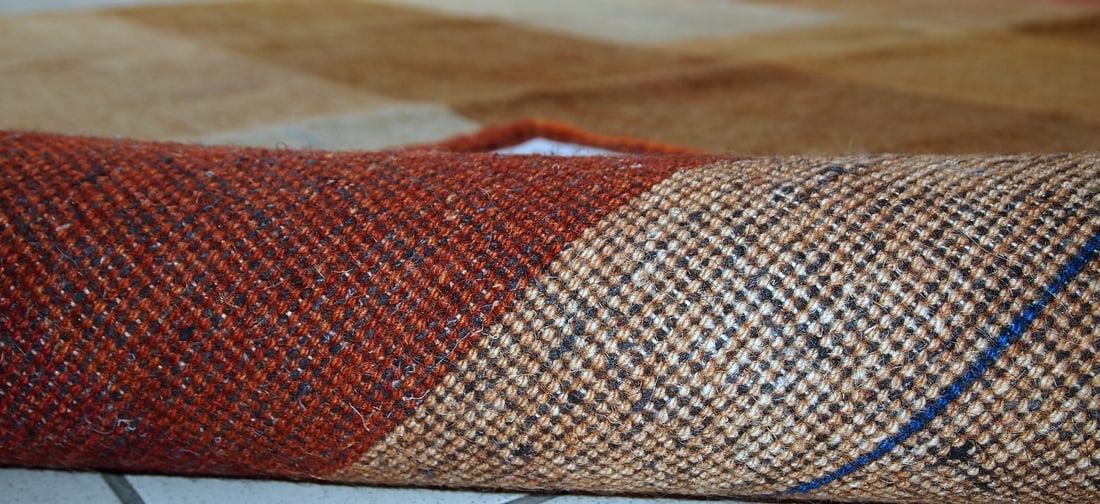 Handmade vintage Persian Gabbeh rug 6.5' x 9.8' (200cm x 300cm) 1980s - 8