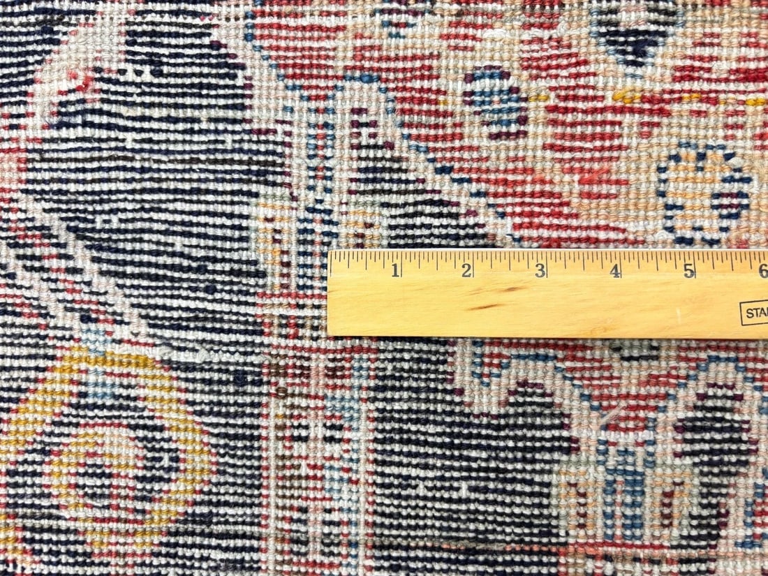 Persian Hamedan Wool Rug, Navy Hand-Knotted Tribal, 3'6" x 5'11" - 7