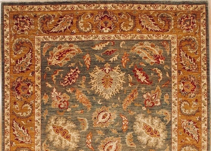 Hand Knotted Agra Sage Green Wool Oriental Area Rug Carpet 8' x 9'10" - 5