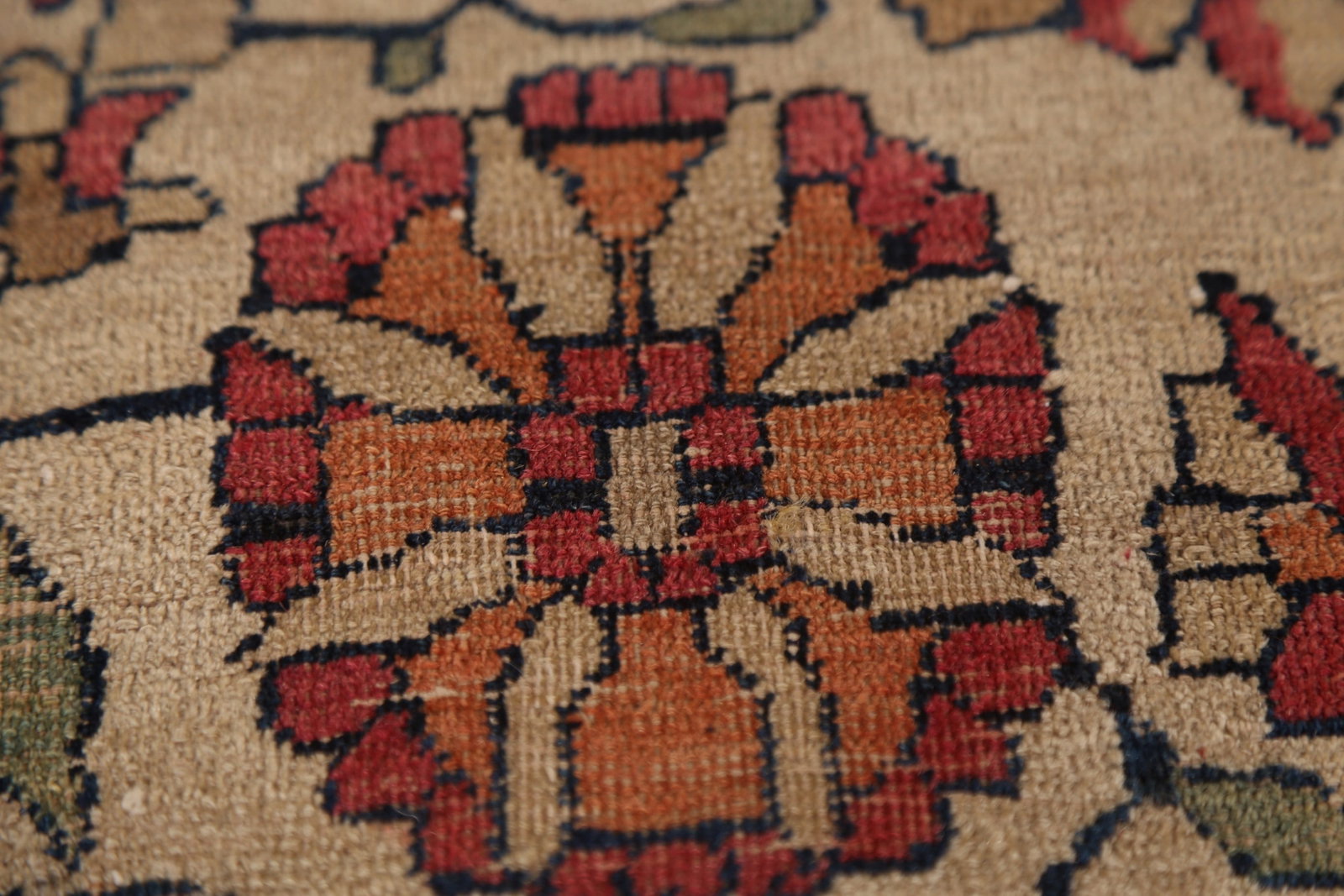 Pre-1900 Vegetable Dye Kerman Ravar Persian Large Rug 10x16 - 10