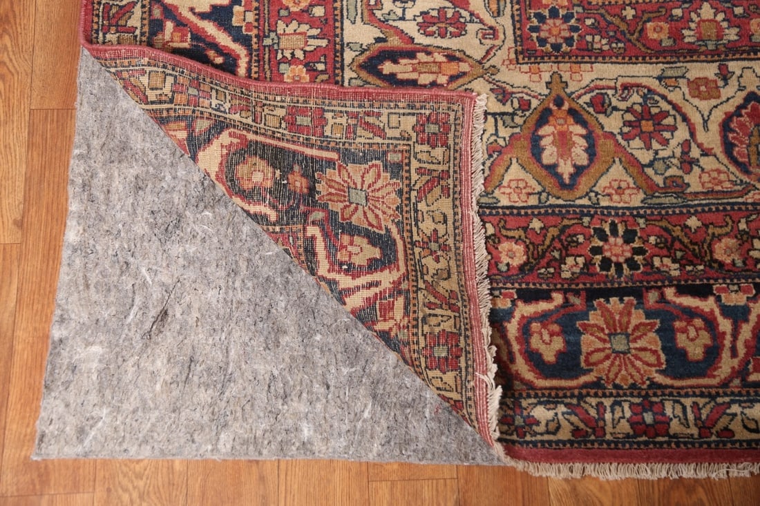 Pre-1900 Vegetable Dye Kerman Ravar Persian Large Rug 10x16 - 8