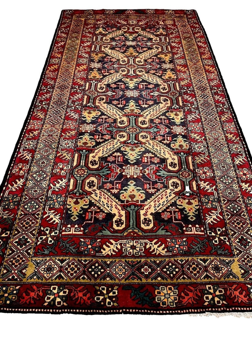 Hand Knotted Persian Azarbaijan Tribal Wool Oriental Area Rug 5'4" x 10'7" - 11