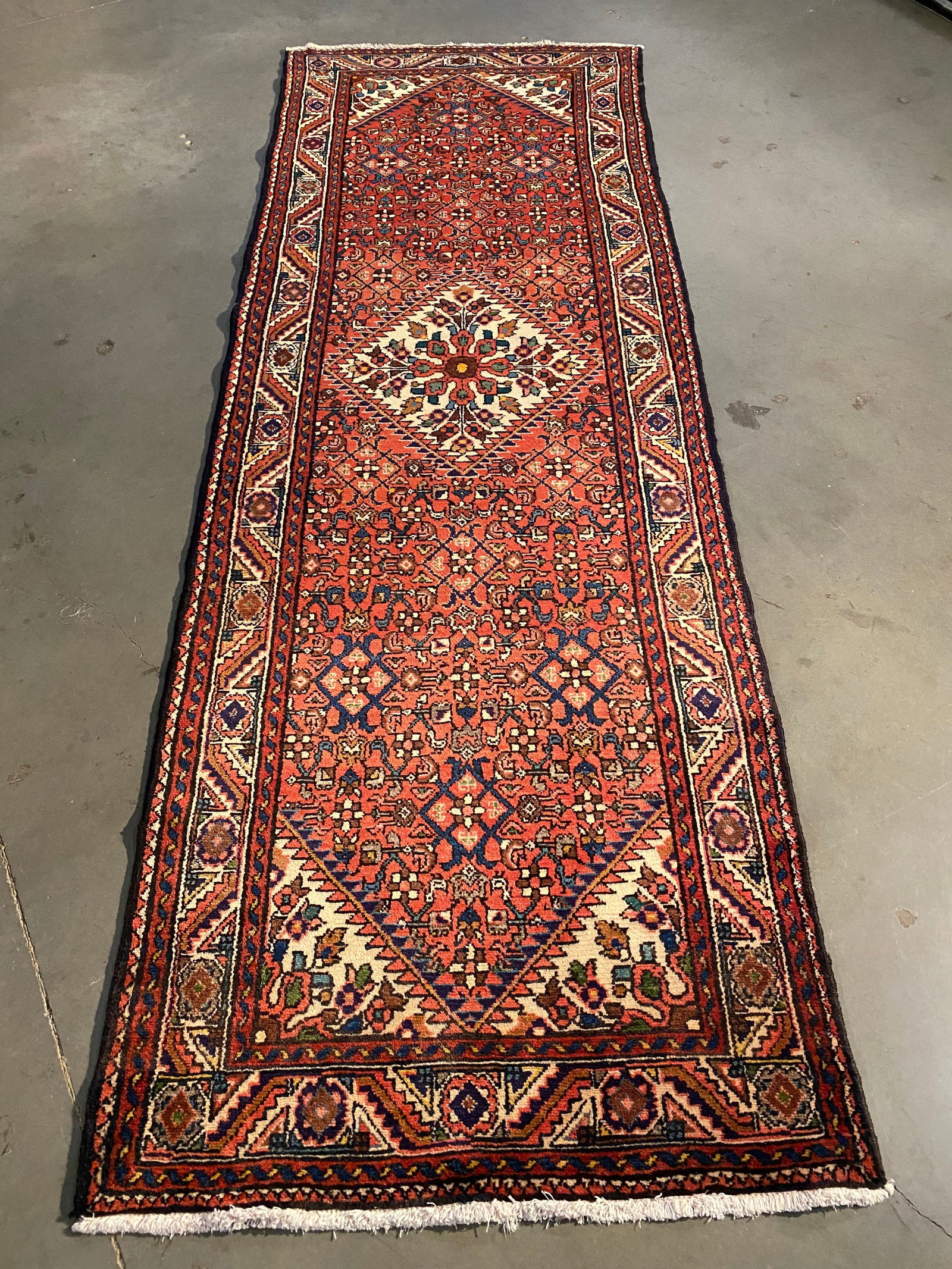 MAGNIFICENT PERSIAN HAMEDAN RUNNER 3.5x10.1 (1 of 9)