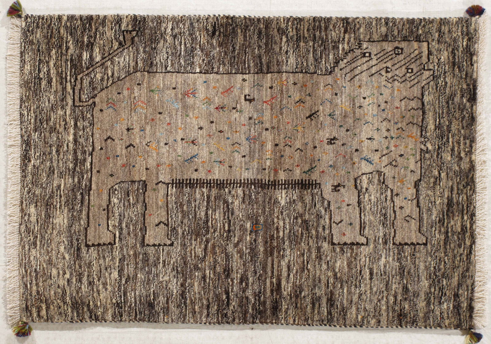 Persian Lori 2.9x4: Title: Persian Lori 2.9x4Origin: IranYear:NewMaterials:woolSize:2.9x4Description:Lori Gabbeh Persian Reserve: $420.00 Shipping:Domestic: Flat-rate of $50.00 to anywhere within the contiguous