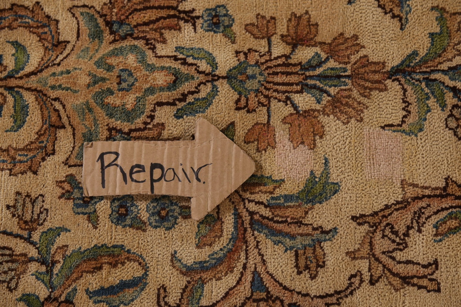 Pre-1900 Vegetable Dye Kerman Persian Large Rug 11x20 - 13