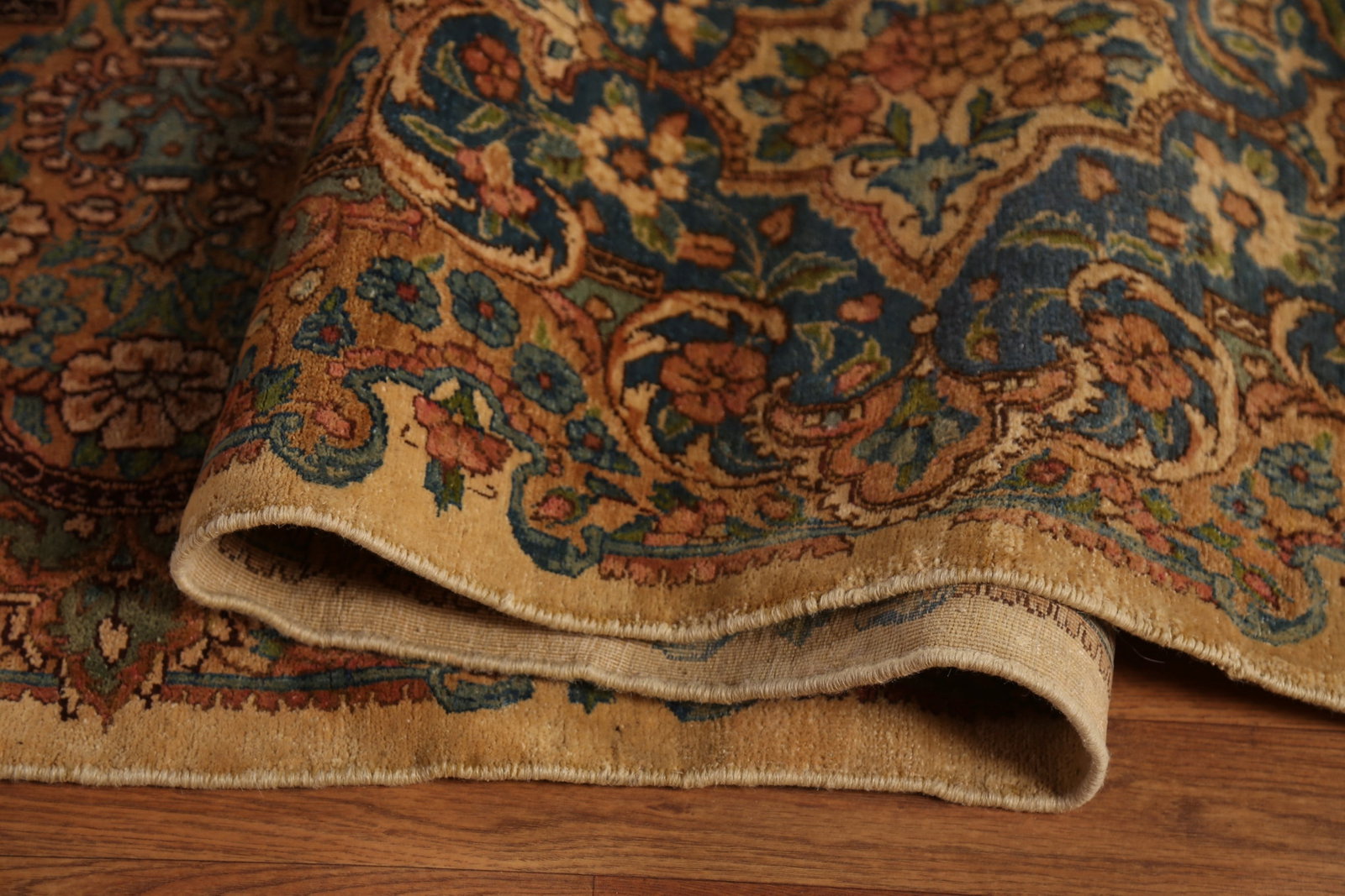 Pre-1900 Vegetable Dye Kerman Persian Large Rug 11x20 - 17