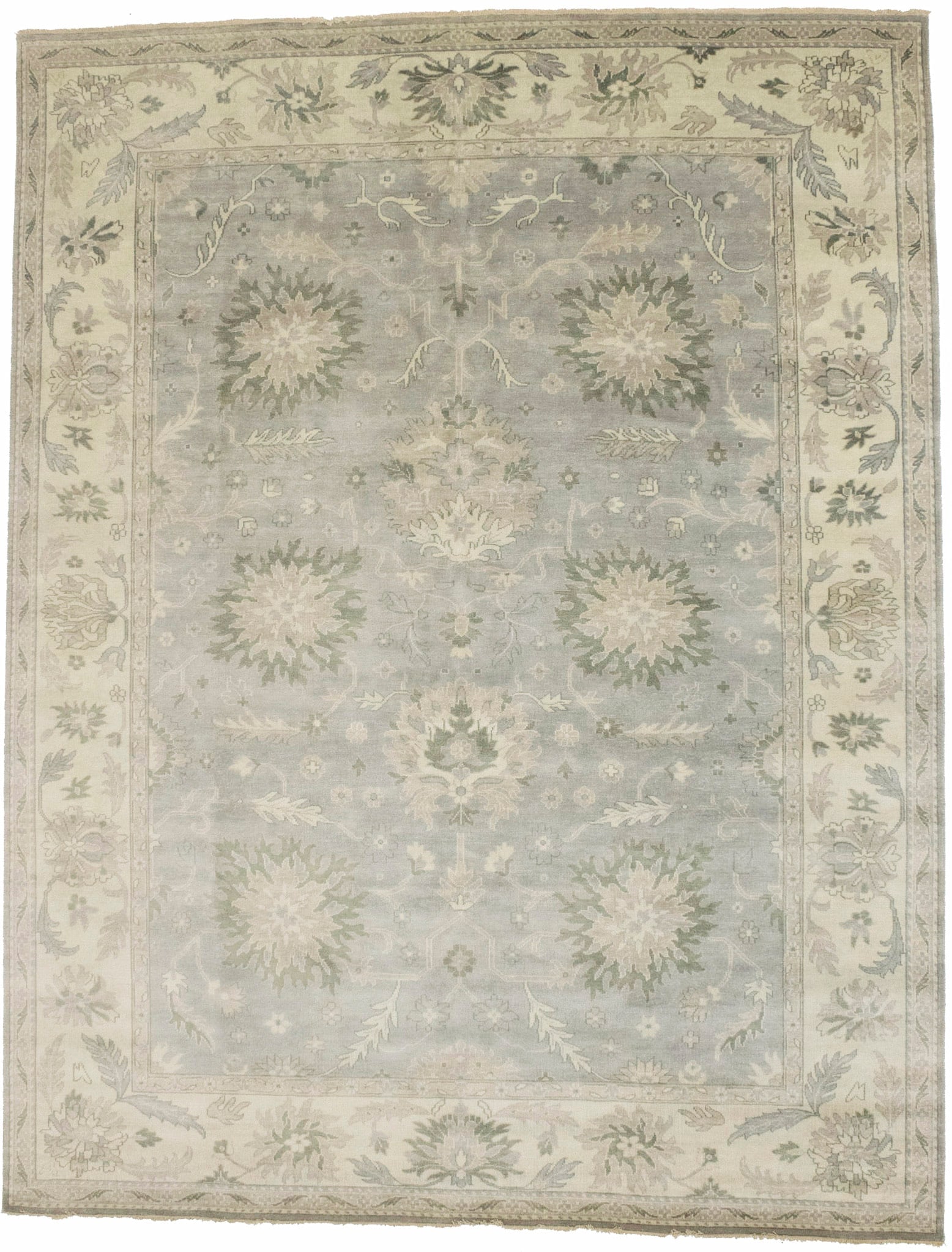 Brownish Grey Floral Peshawar 9X12 Oriental Rug (1 of 16)