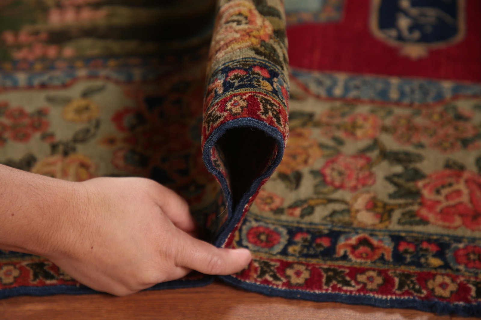 Pre-1900 Masterpiece Vegetable Dye Tabriz Persian Rug 5x6 - 17