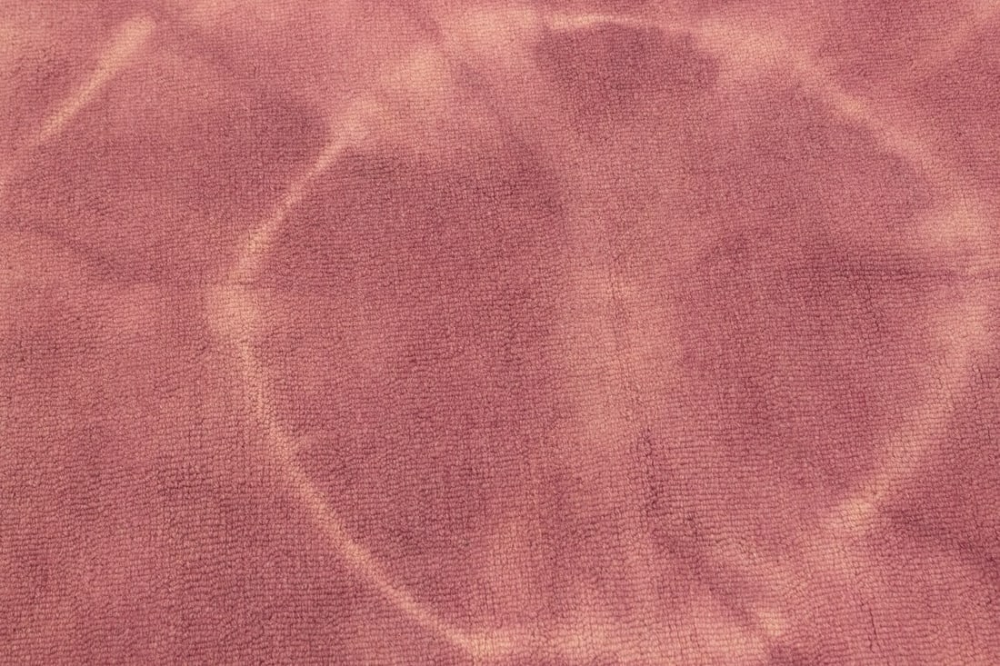 Deep Blush Tie-Dye 5X8 Hand-Tufted Modern Rug - 9