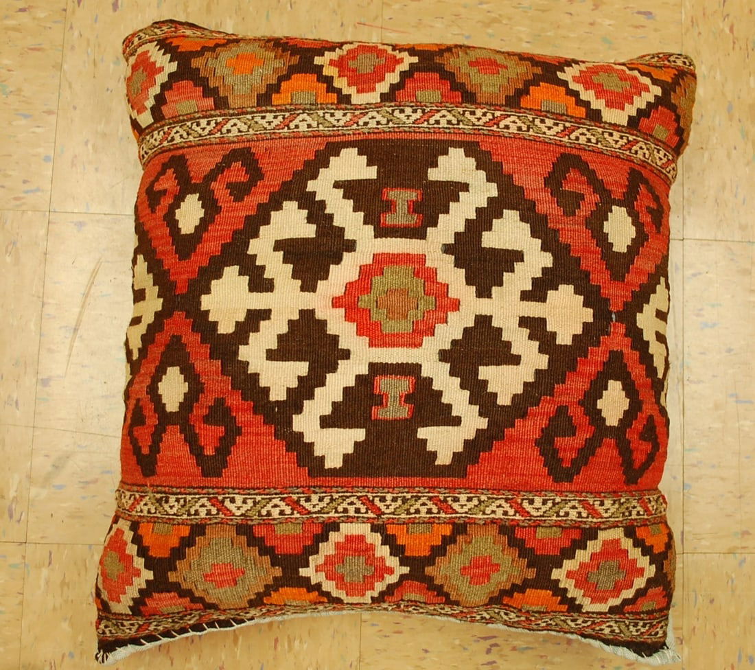 Hand-Made Pillow Cushion Rug 1'6" x 1' 8" (1 of 5)