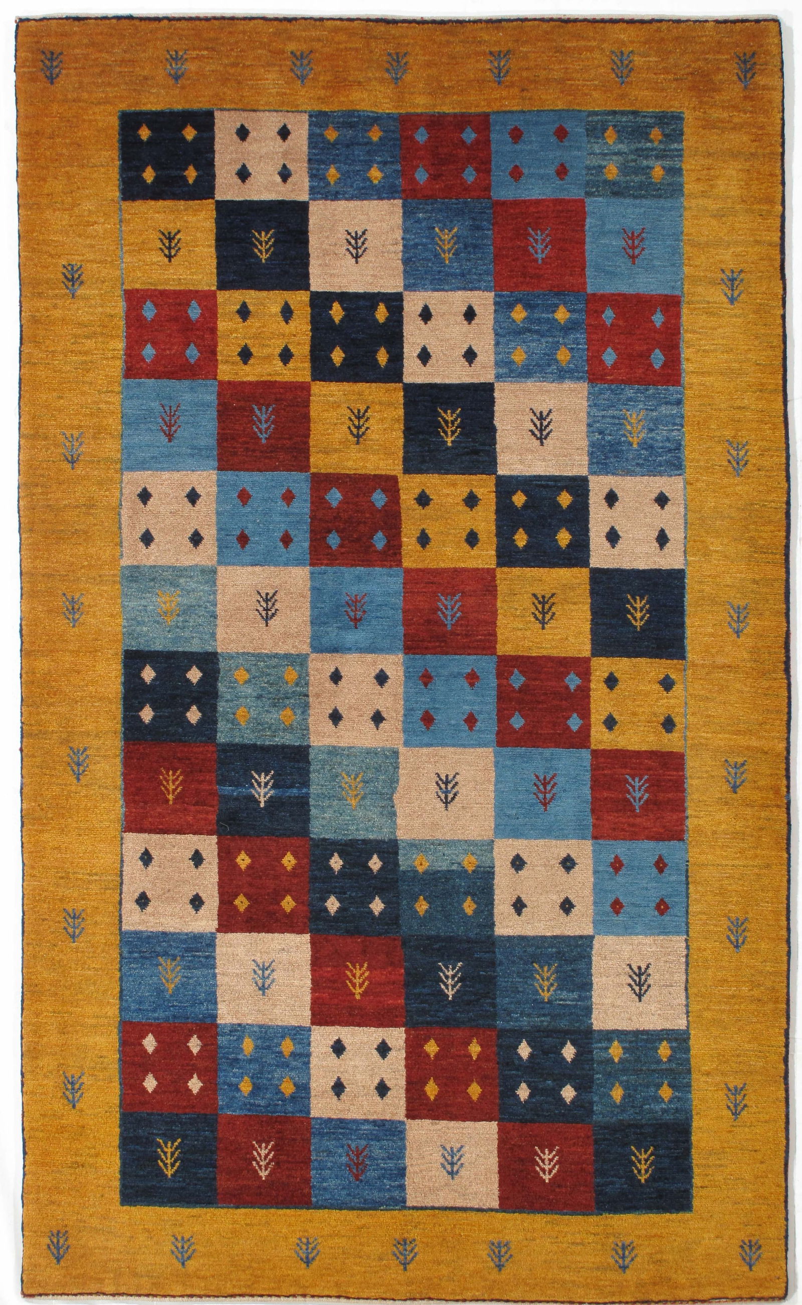 Persian Lori 4.1x6.9: Title: Persian Lori 4.1x6.9 Origin: Iran Year:New Materials:wool Size:4.1x6.9 Description:Lori Gabbeh Persian Reserve: $950.00 Shipping: Domestic: Flat-rate of $70.00 to anywhere within the contiguous