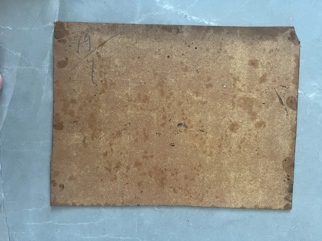 19th century Landscape, Bridge, Tree, River Painting Antique Original - 7