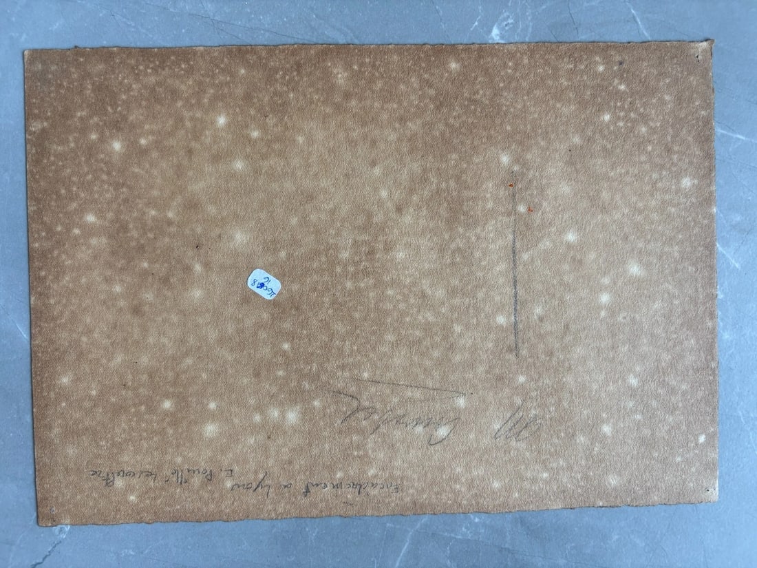 Antique Original Painting signed By the Fire, Underground Landscape - 7