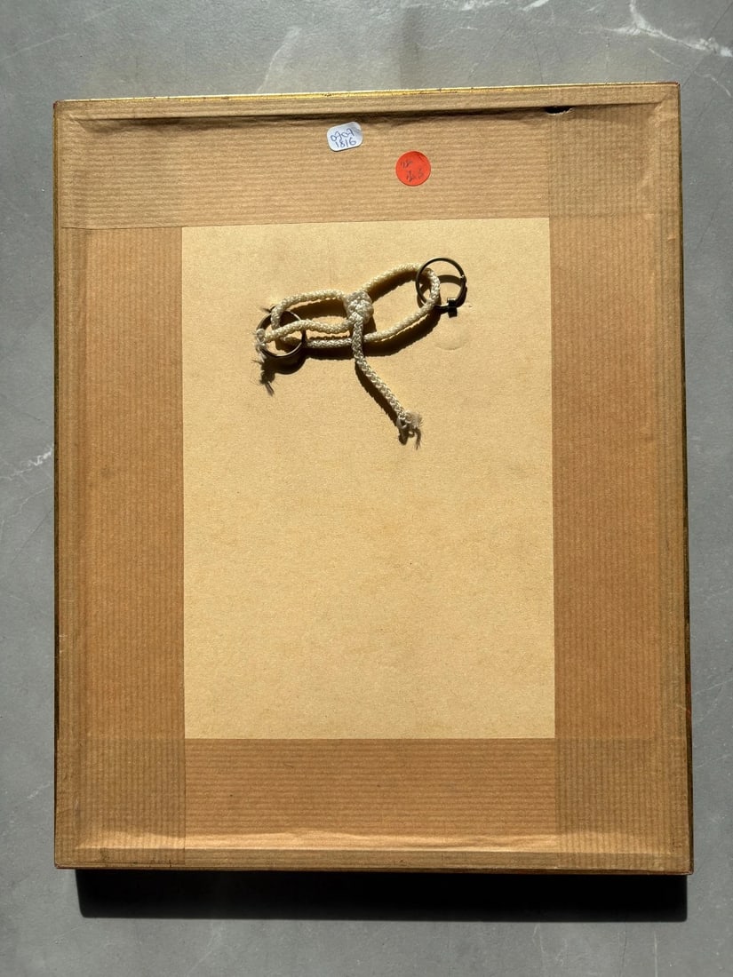 Antique Painting Original Portrait, People, Bear, Child, Boy signed - 7