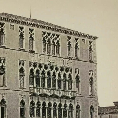 Carlo Ponti (1820-1893) Toscani Palace, Albumen c. 1870 Photographs - 3