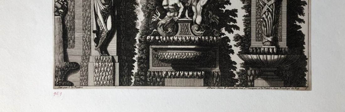 Vintage Etching by Jean Le Pautre (1618–1682) Architecture Architectural - 7