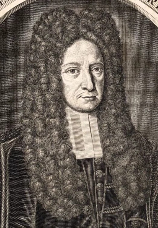 Antique Etching Original Man Portrait, Johann Jacob Fuchs - 2