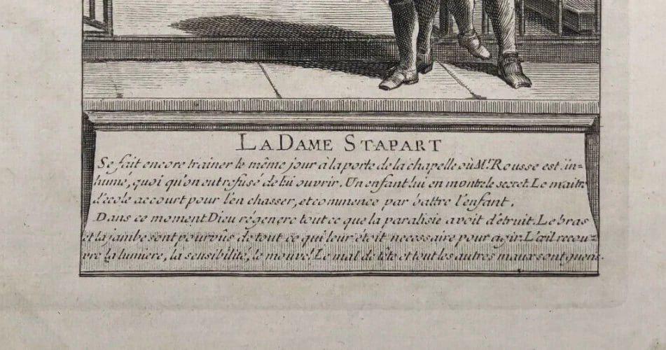 Michel Collée La Dame Stapart Louis-Basile de Montgeron Antique Etching - 6