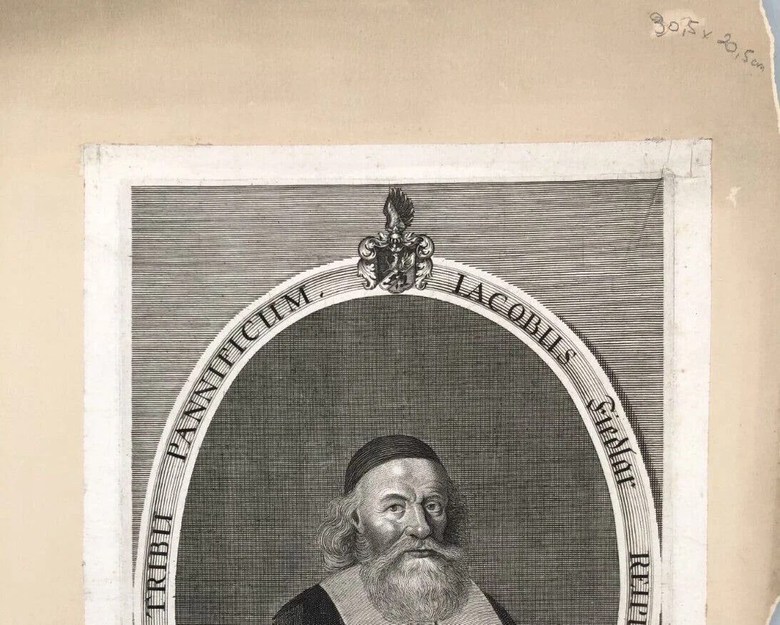 Antique Etching Original Man Portrait, Georg II SCHULTZ (1622-1677) Lacobus Fied - 6