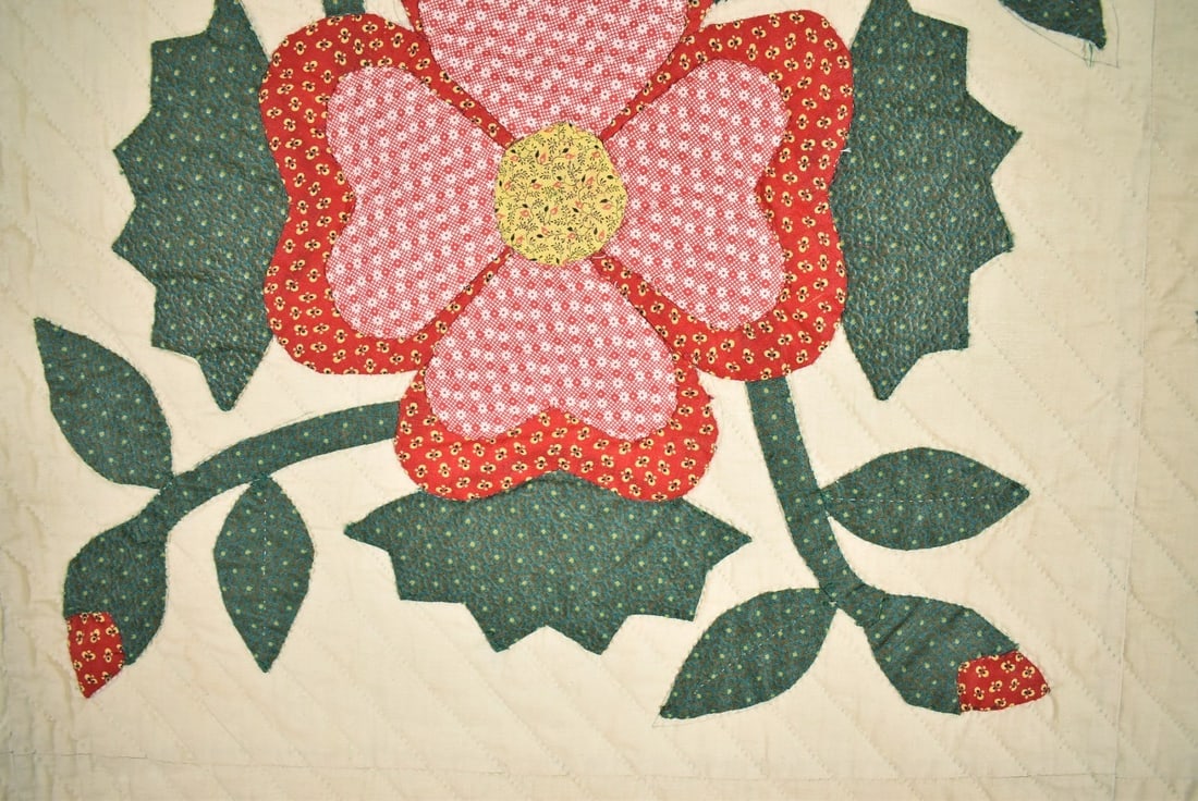 30's "Lancaster Rose" Applique Quilt - 4
