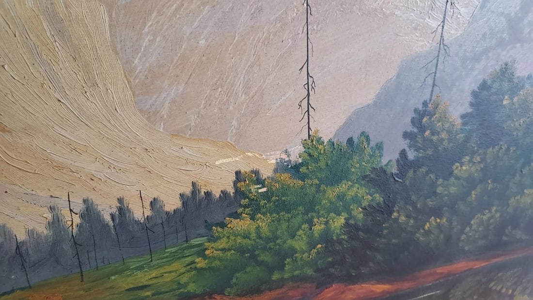 1920 Western Painting Monarch Of Green River Colorado 24 x 36 " - 4