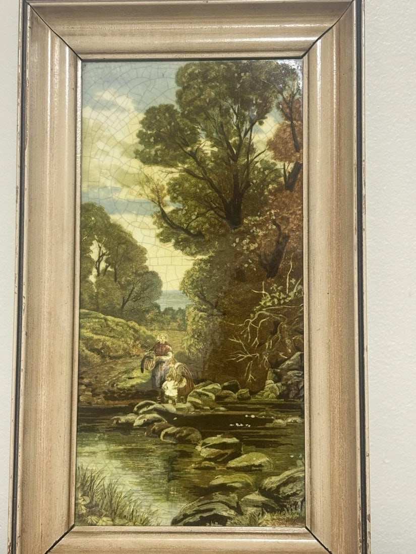 Rare Mintons Hand Painted Framed Tile - 2