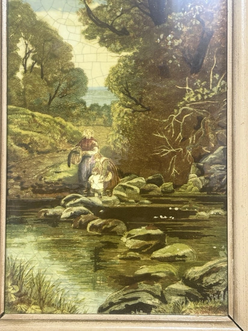 Rare Mintons Hand Painted Framed Tile - 4