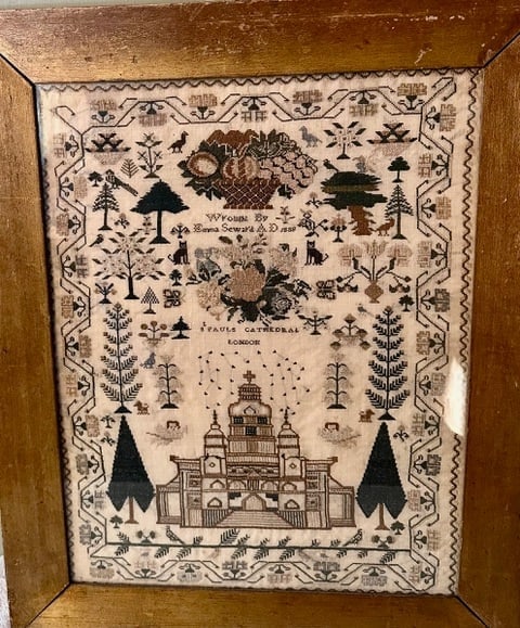 Emma Seward’s Needlework Sampler (English), 1838 (1 of 5)