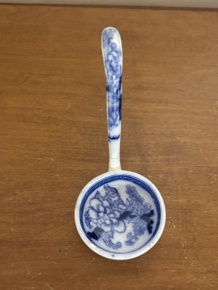 3pc Flow Blue Sauce Tureen - 7