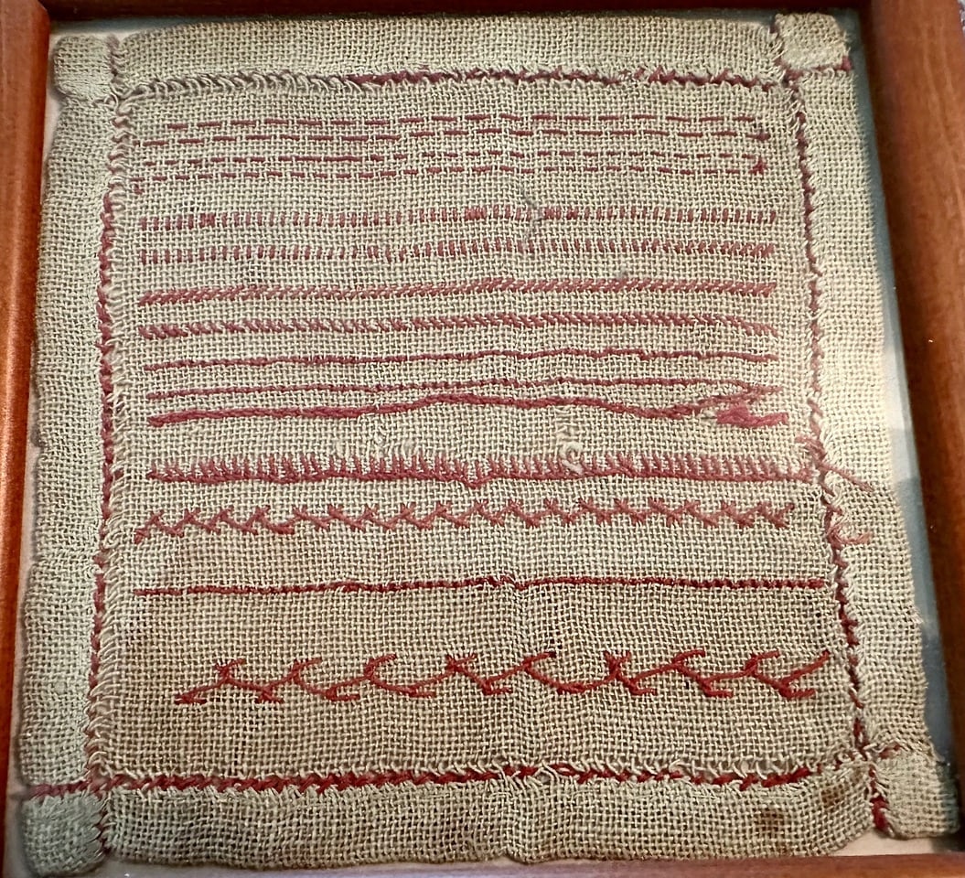 19th Century Needlework Practice Piece - 2