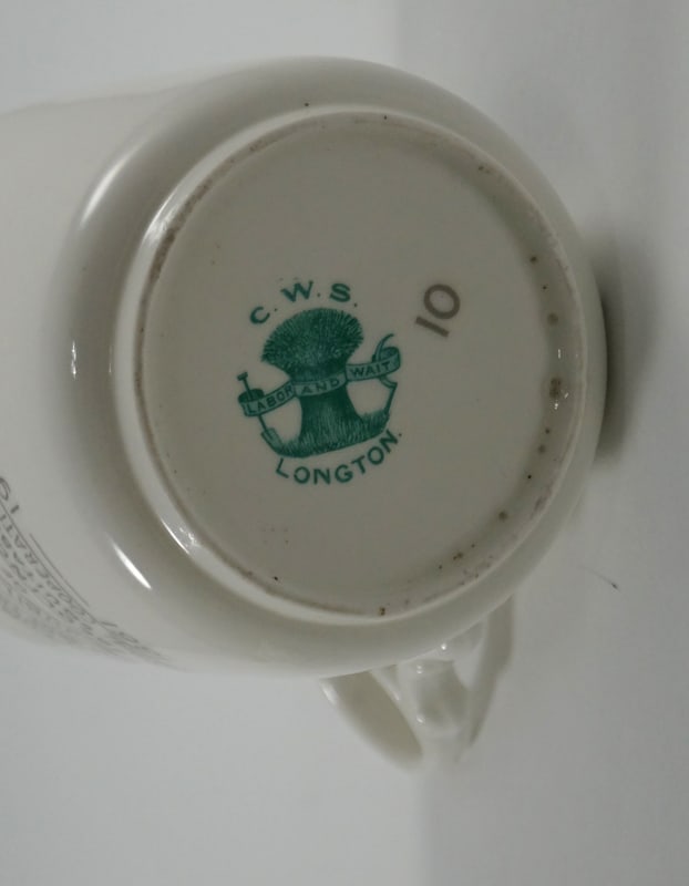 Bedlington Terrier Dog China Cup Saucer Dated 1911 - 4