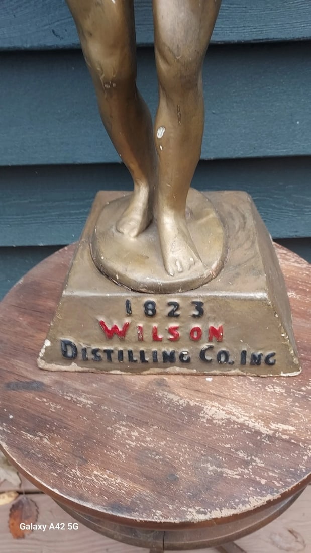 Wilson Liquor Atlas Advertising Clock distillery Co. 1920 - 3