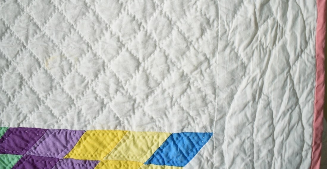 40's Lone Star Quilt, Rainbow Colors - 7